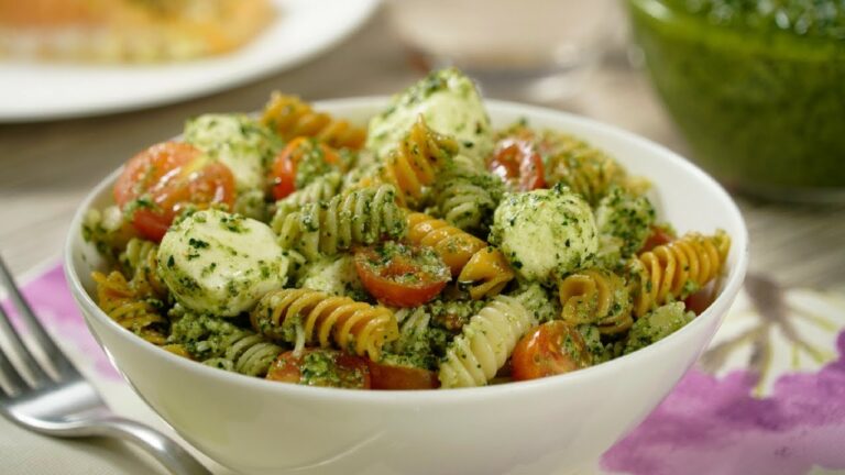 Ensalada de pasta al pesto: una opción refrescante