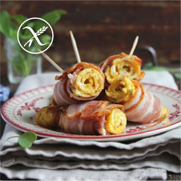 Rollitos de Tortilla con Bacon: ¡Fiesta Sin Gluten!